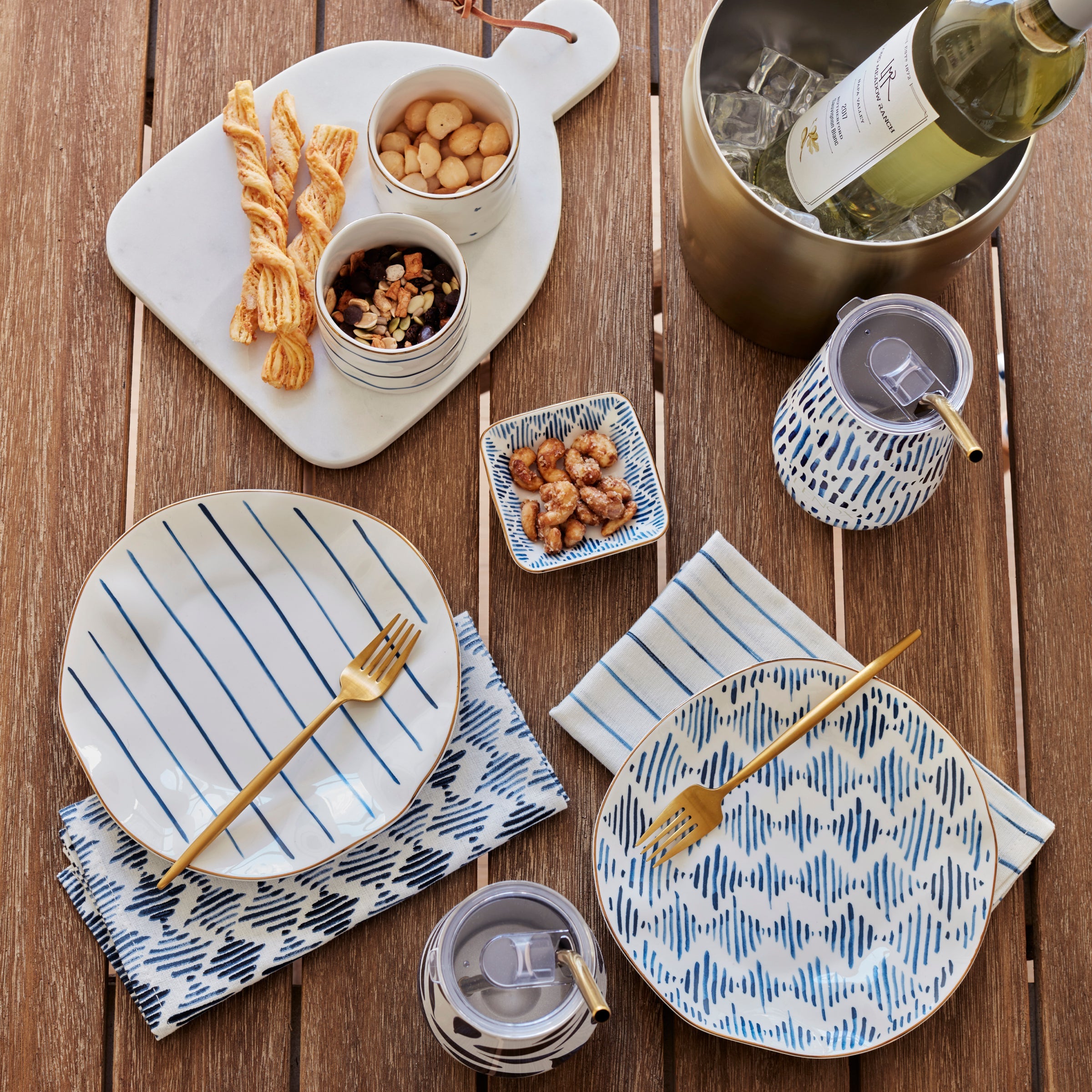 Blue Bay Melamine Assorted Accent Plates - Set of 4 - Image 2