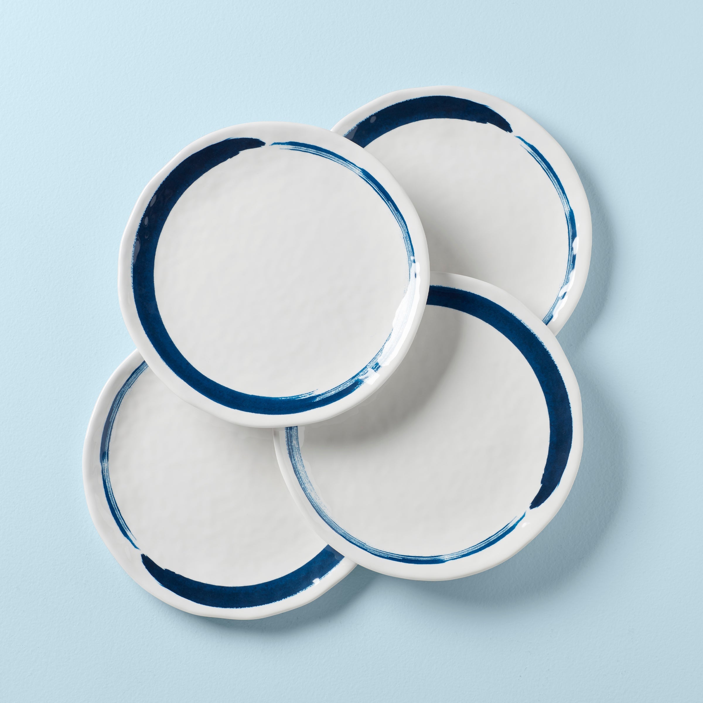 Blue Bay Melamine Dinner Plates - Set of 4