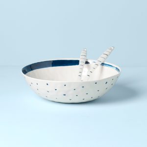 Blue Bay Melamine Salad Bowl With Servers