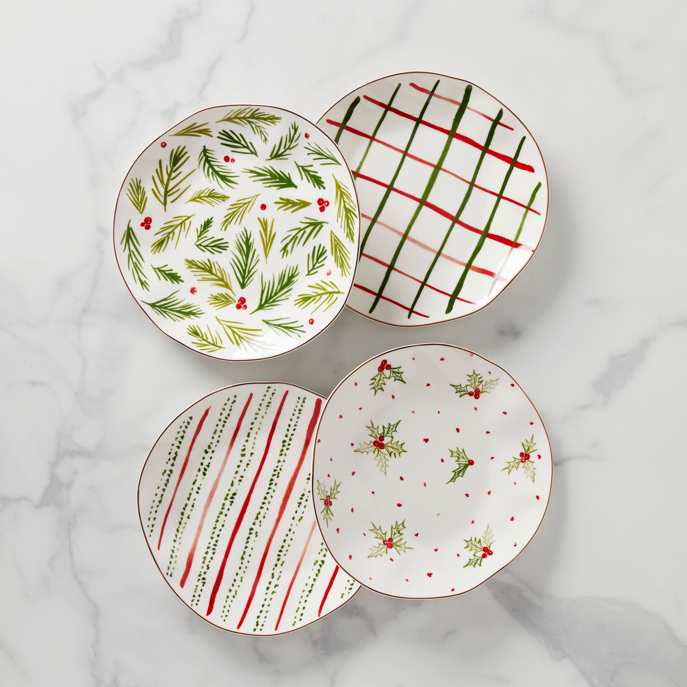 Bayberry Dessert Plates - Set of 4