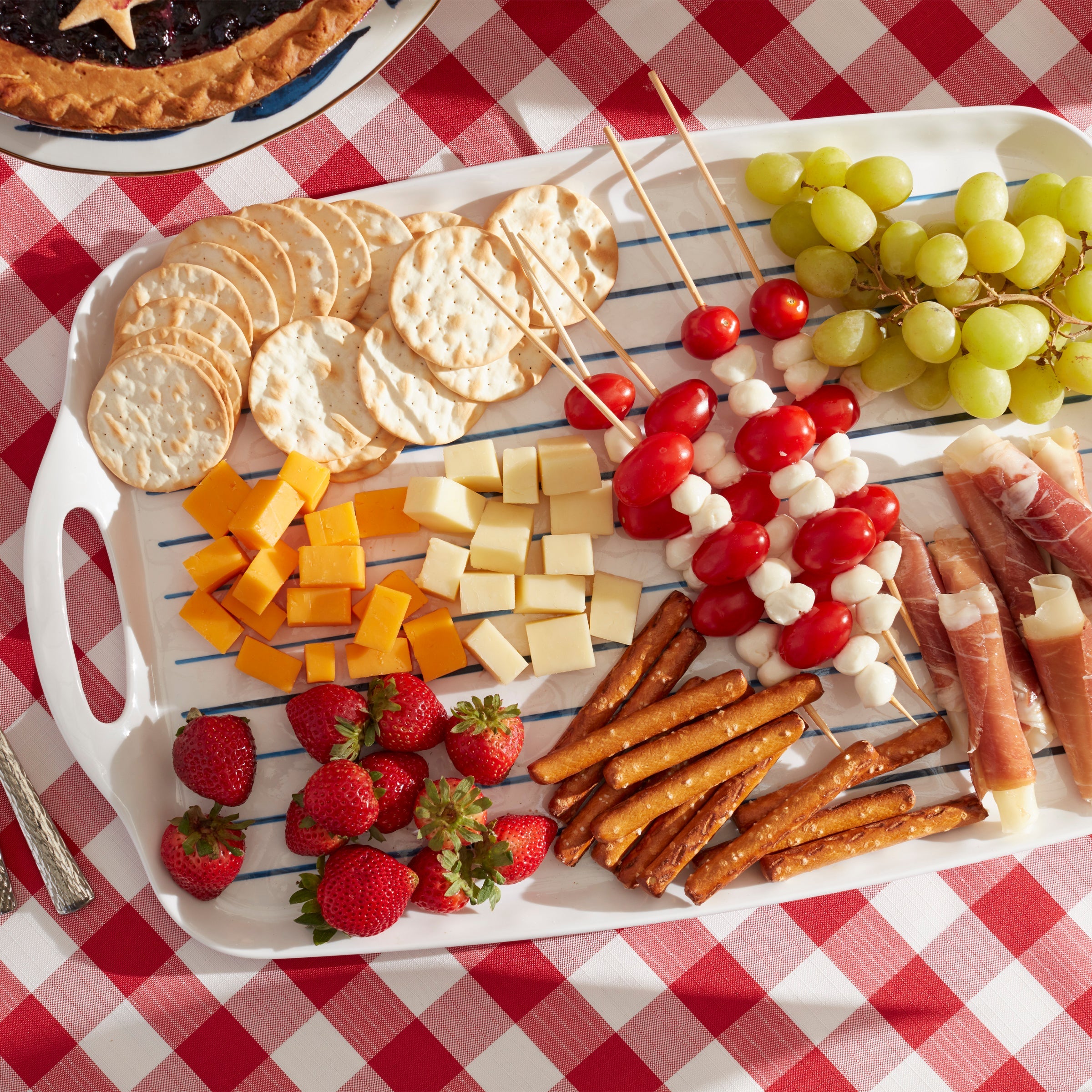 Blue Bay Melamine Handled Platter - Image 2