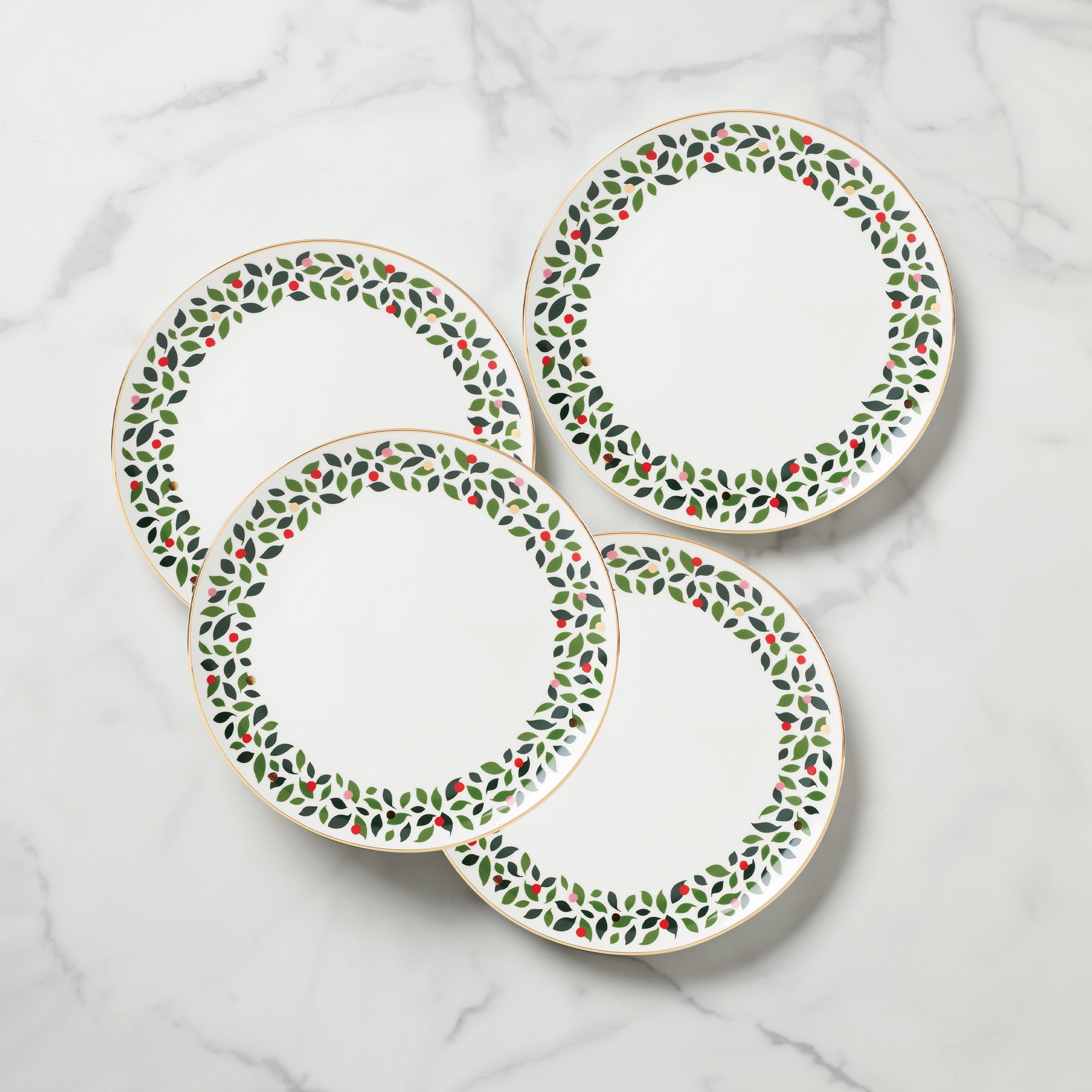 Evergreen Dinner Plates - Set of 4