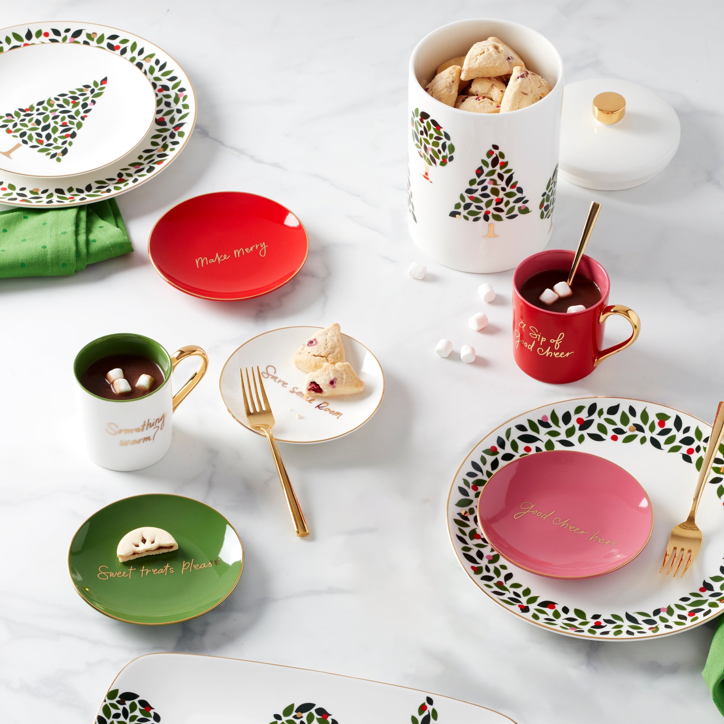 Evergreen Dinner Plates - Set of 4 - Image 3