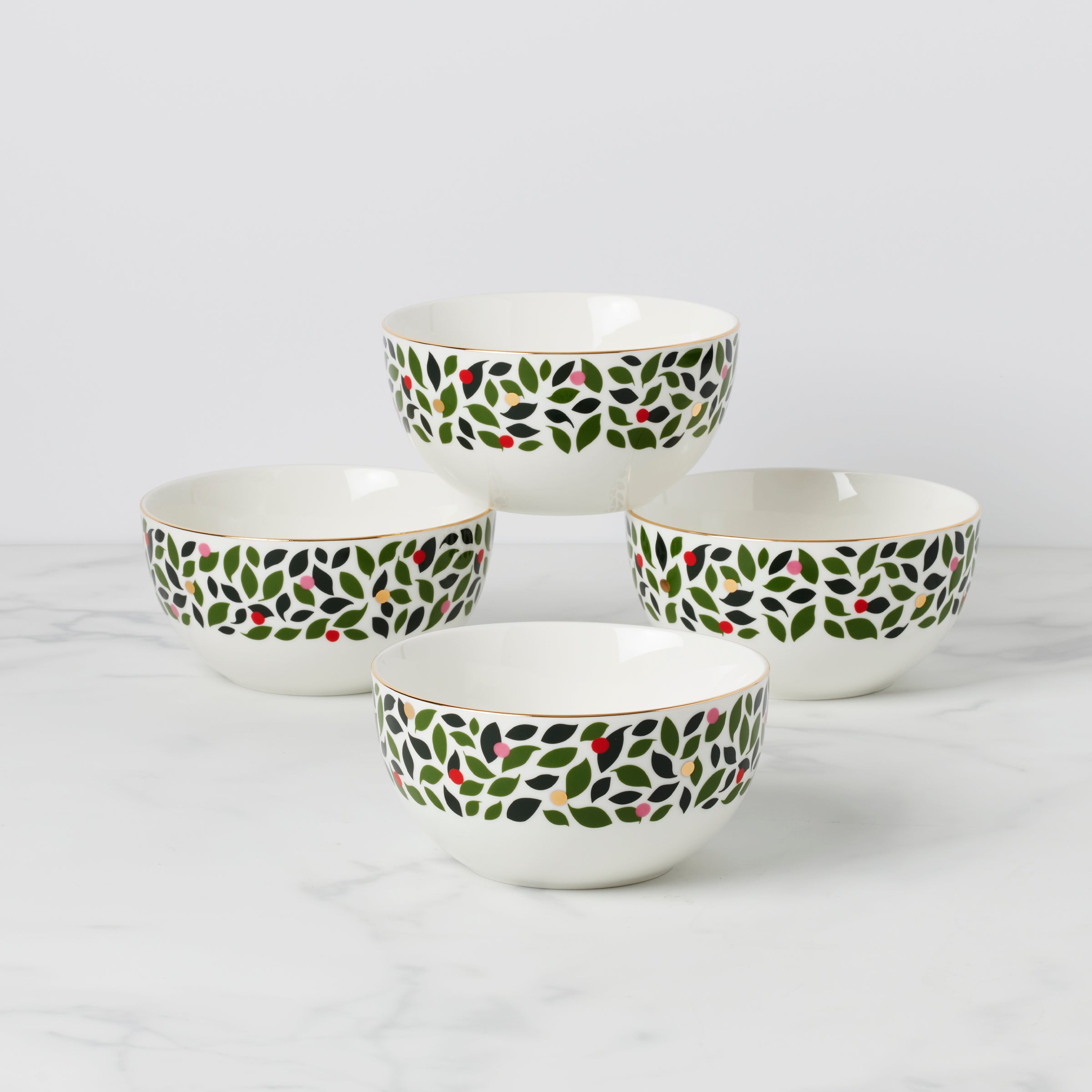 Evergreen Soup/Cereal Bowls - Set of 4
