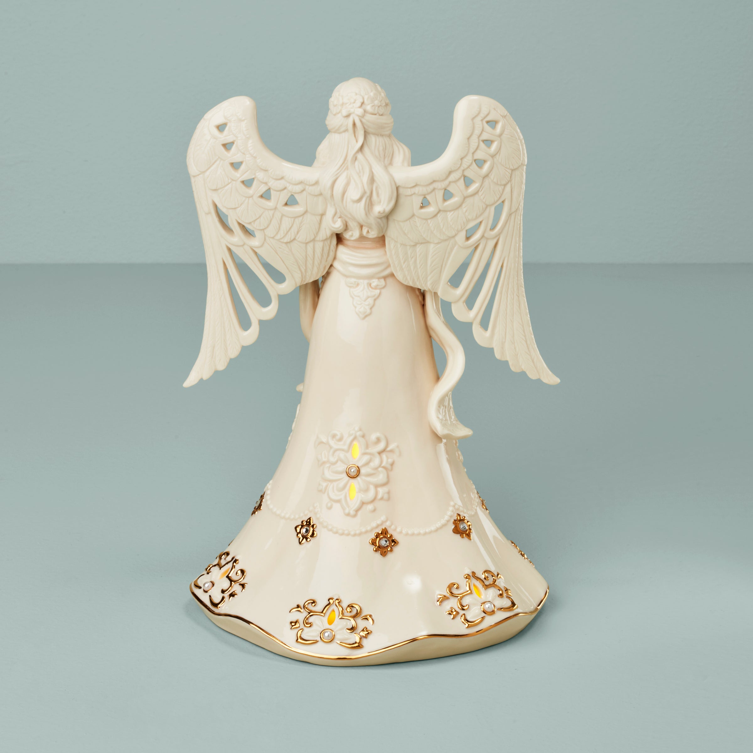 Florentine & Pearl Lit Angel Figurine - Image 2