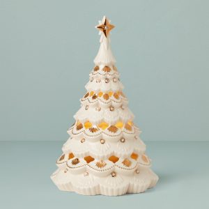 Florentine & Pearl Lit Tree Figurine