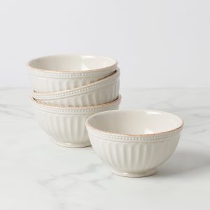 French Perle Groove All-Purpose Bowls - Set of 4