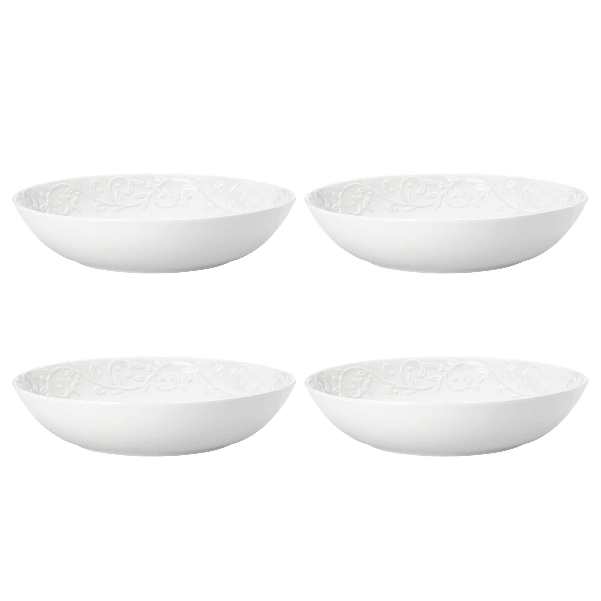 Opal Innocence Carved Pasta Bowls - Set of 4
