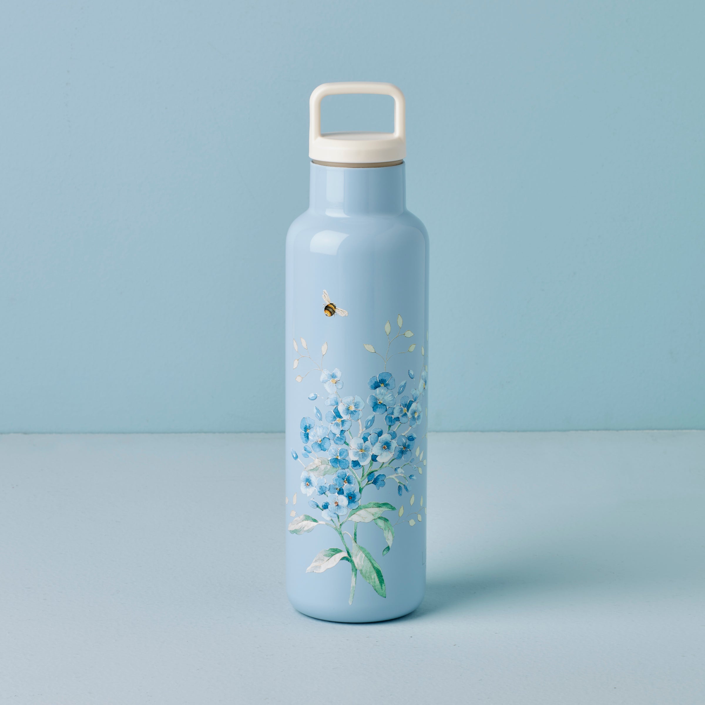 Butterfly Meadow Light Blue Insulated Water Bottle - Image 2
