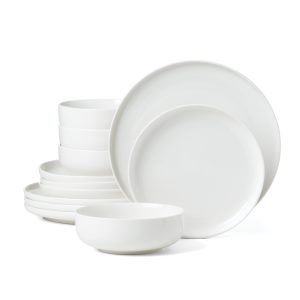 24 Seven White 12-Piece Dinnerware Set