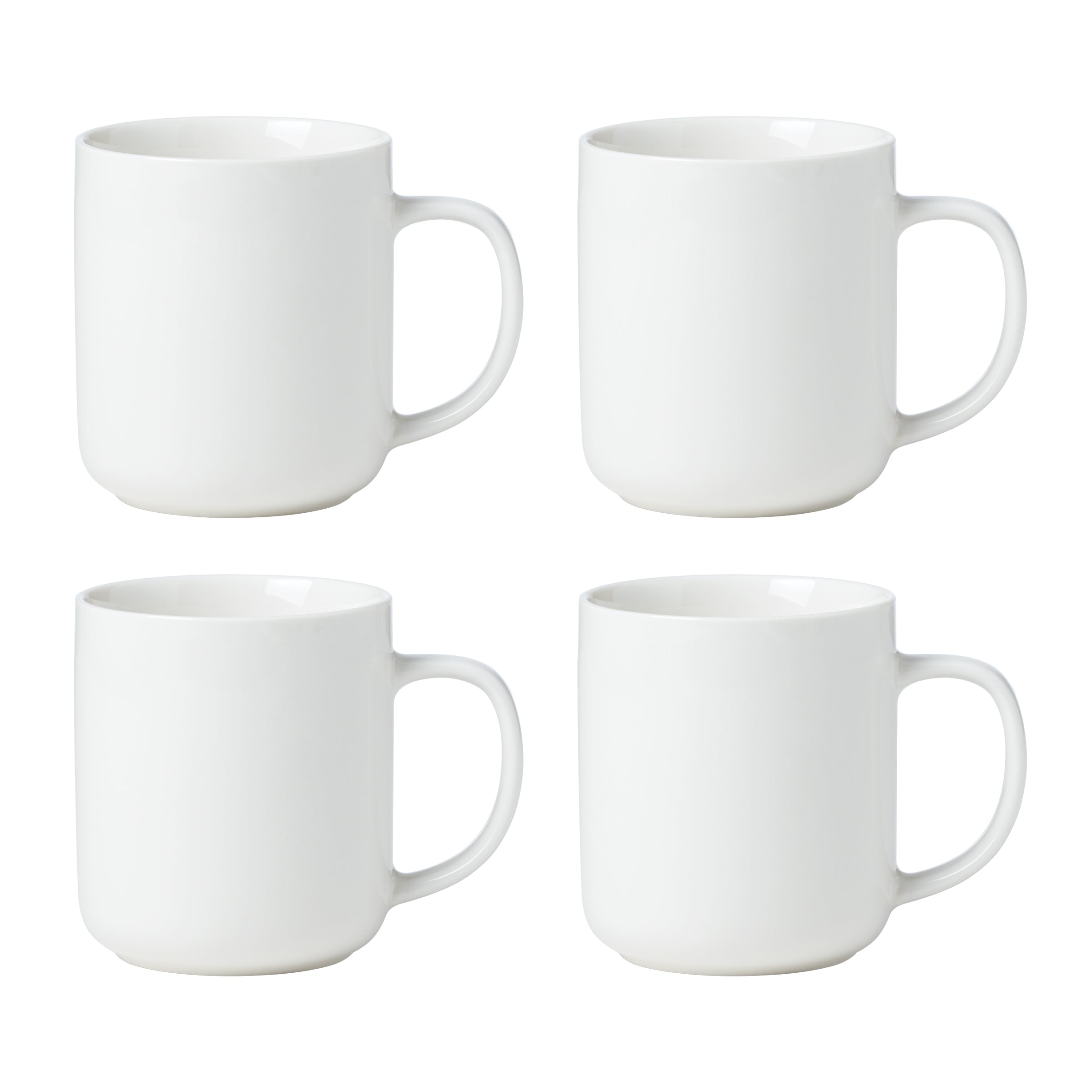 24 Seven White Mugs - Set of 4