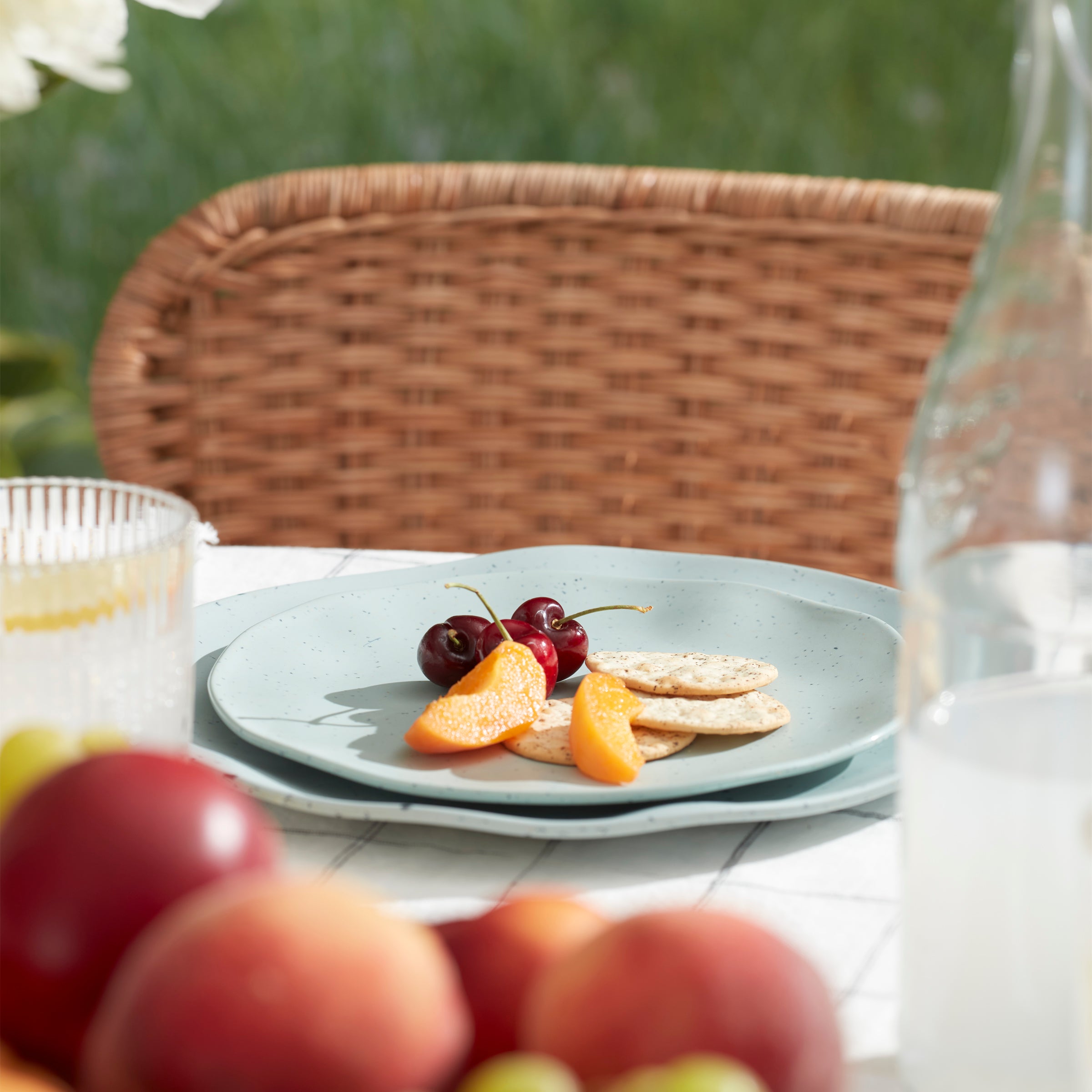 Terrazzo Melamine Mint 12-Piece Dinnerware Set - Image 8