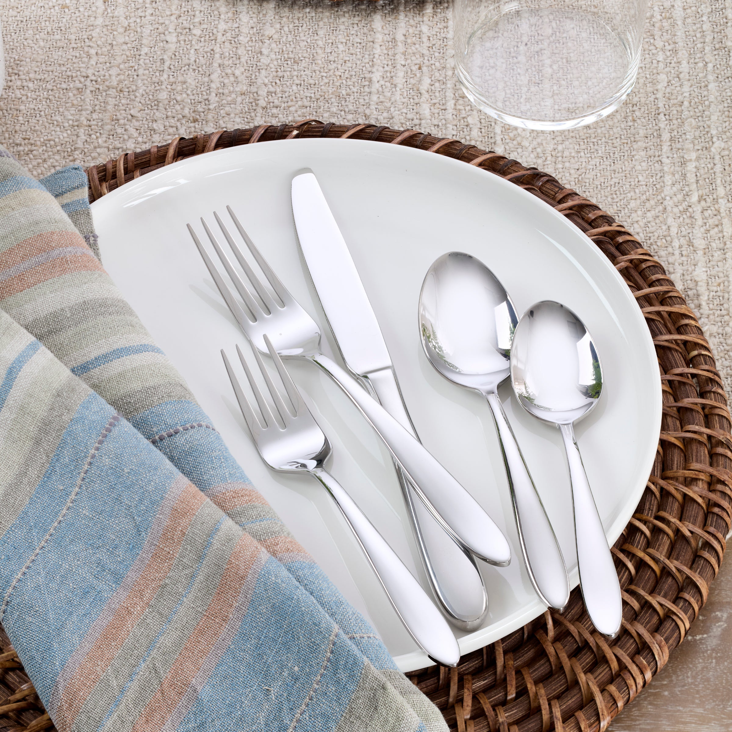 Mooncrest Satin 20 Piece Flatware Set - Image 2