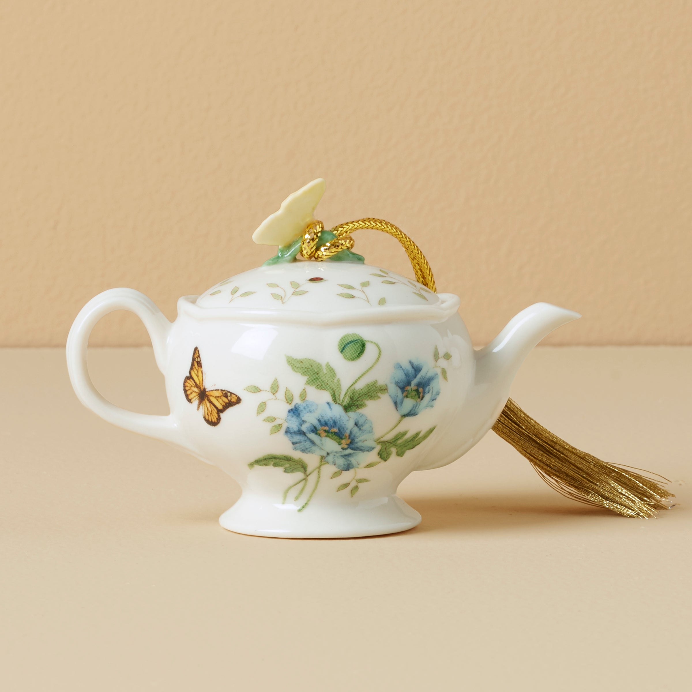 Butterfly Meadow Teapot Ornament - Image 2