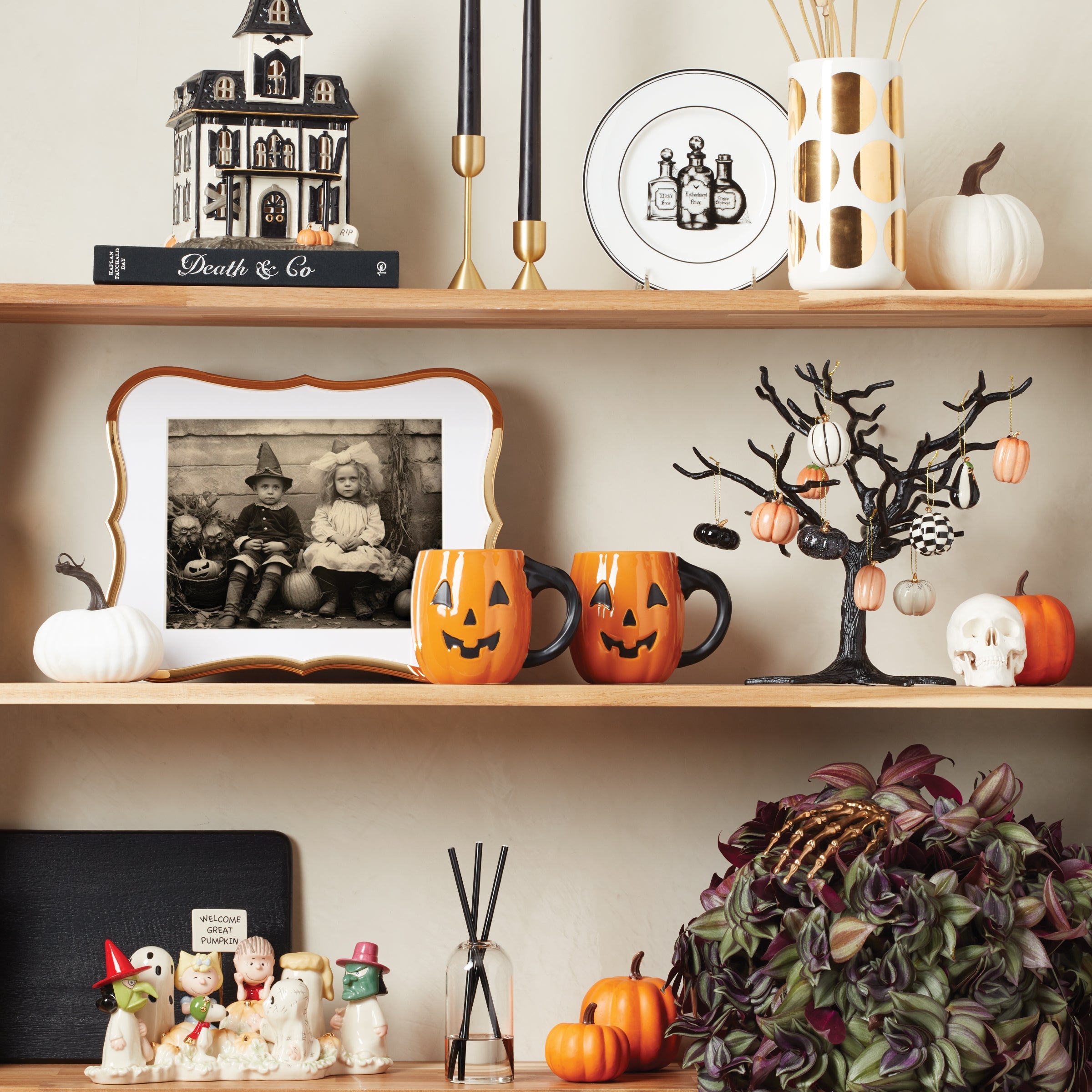 Vintage Halloween Lit House Figurine - Image 5