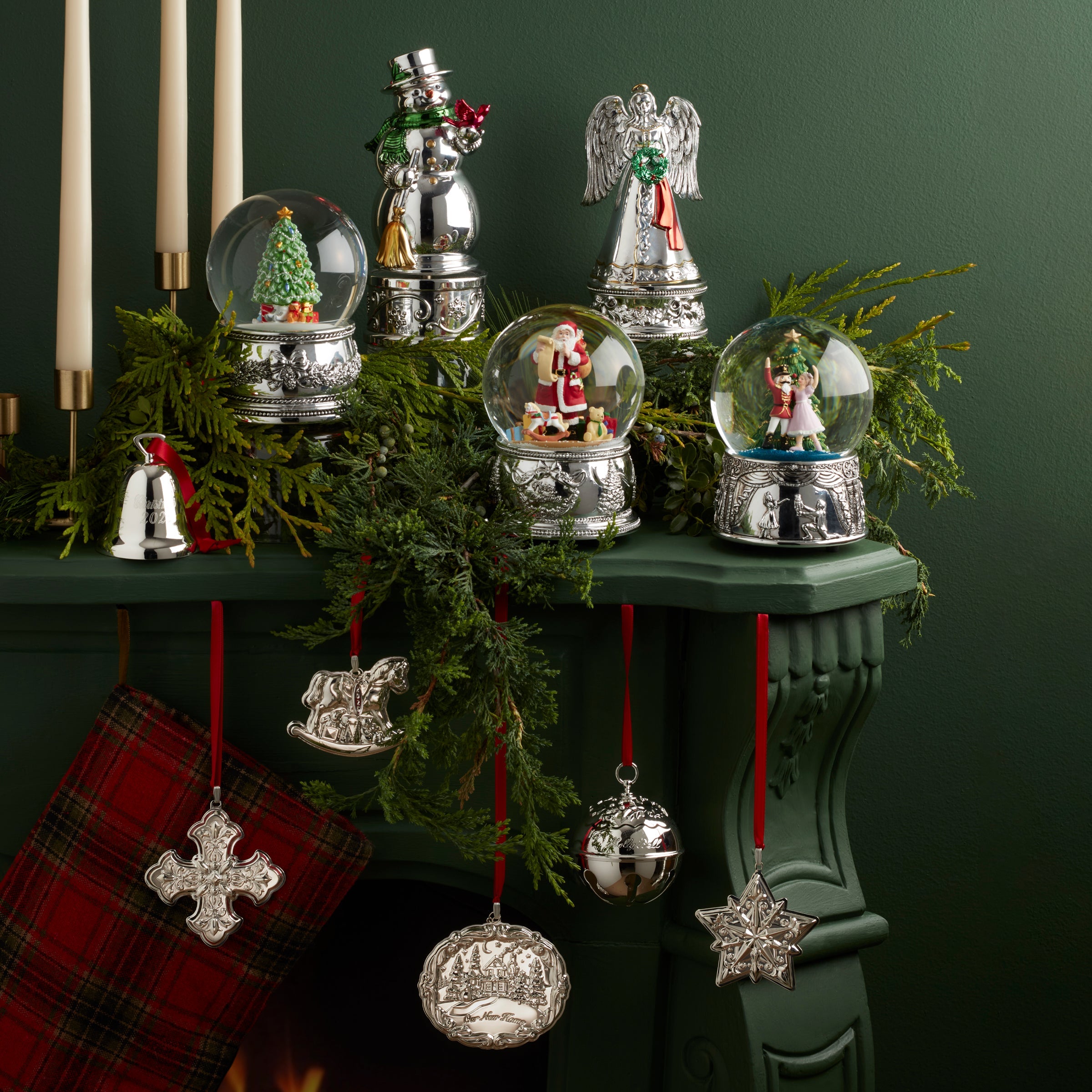 2025 Annual Christmas Cross Sterling Ornament - Image 2