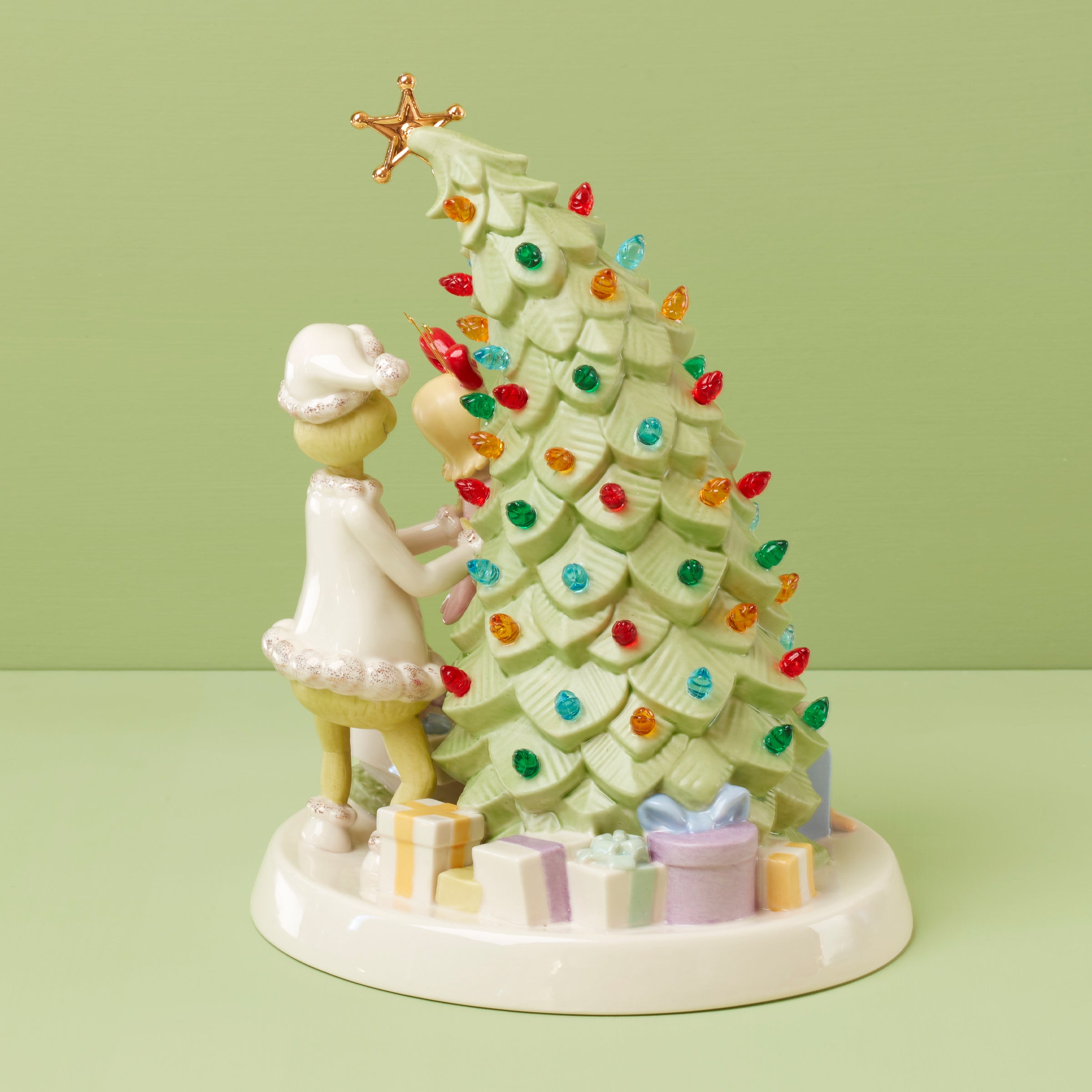 Merry Grinchmas Tree Lit Figurine - Image 5