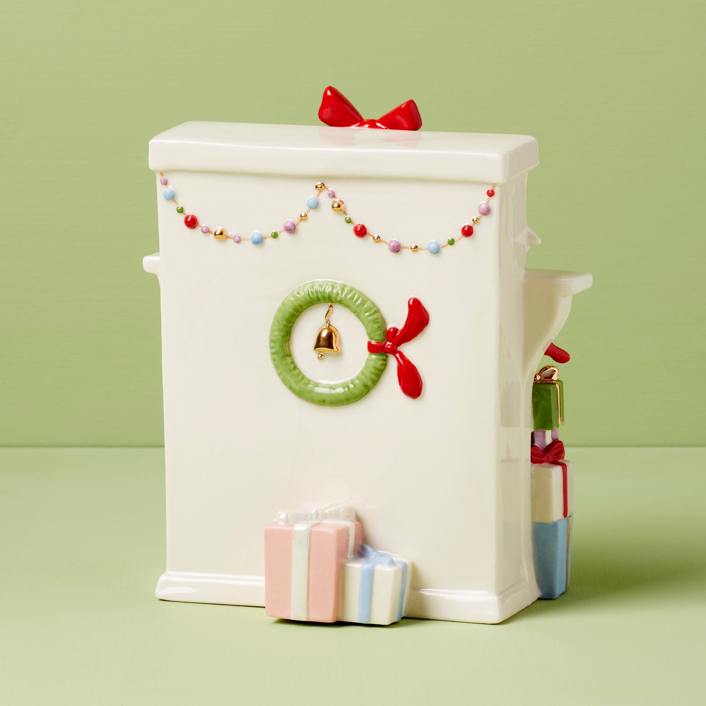 Grinch Stealing Stockings Figurine - Image 2