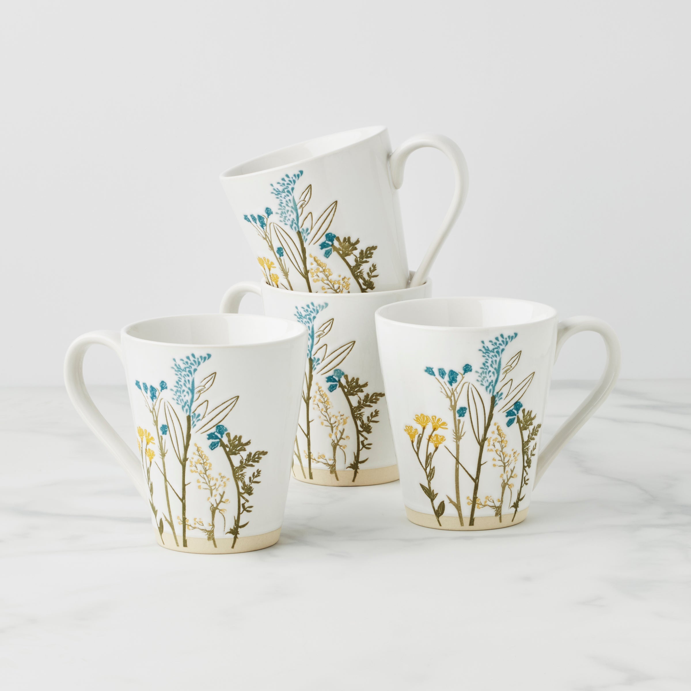 Wildflowers Mugs - Set of 4
