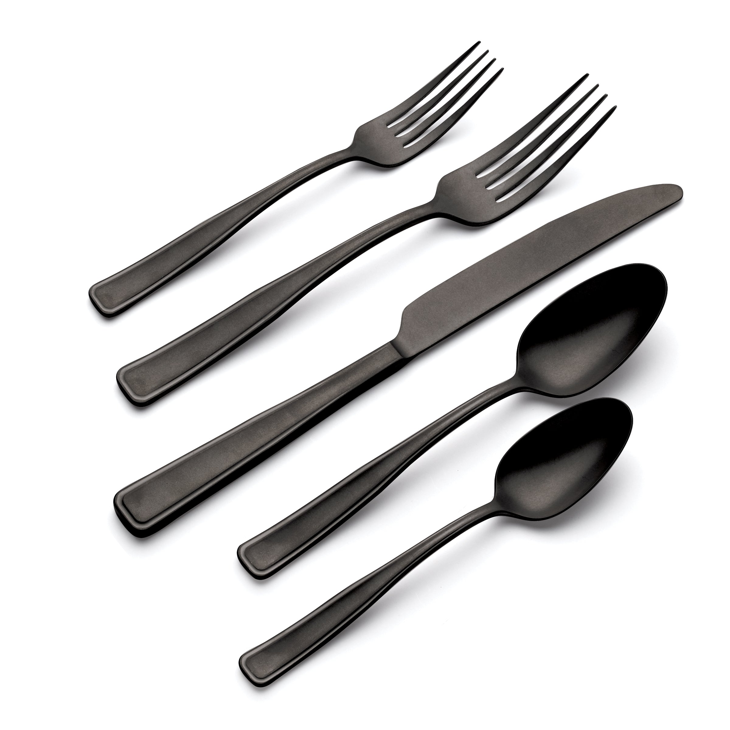 Reid Black Vintage 20 Piece Flatware Set - Image 3