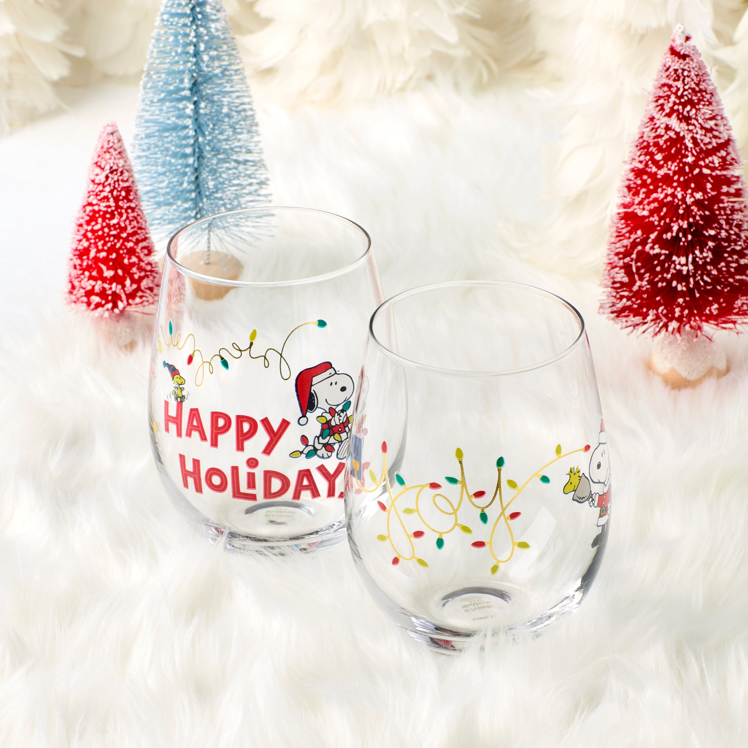 Snoopy Christmas Glass Tumblers - Set Of 4 - Image 3
