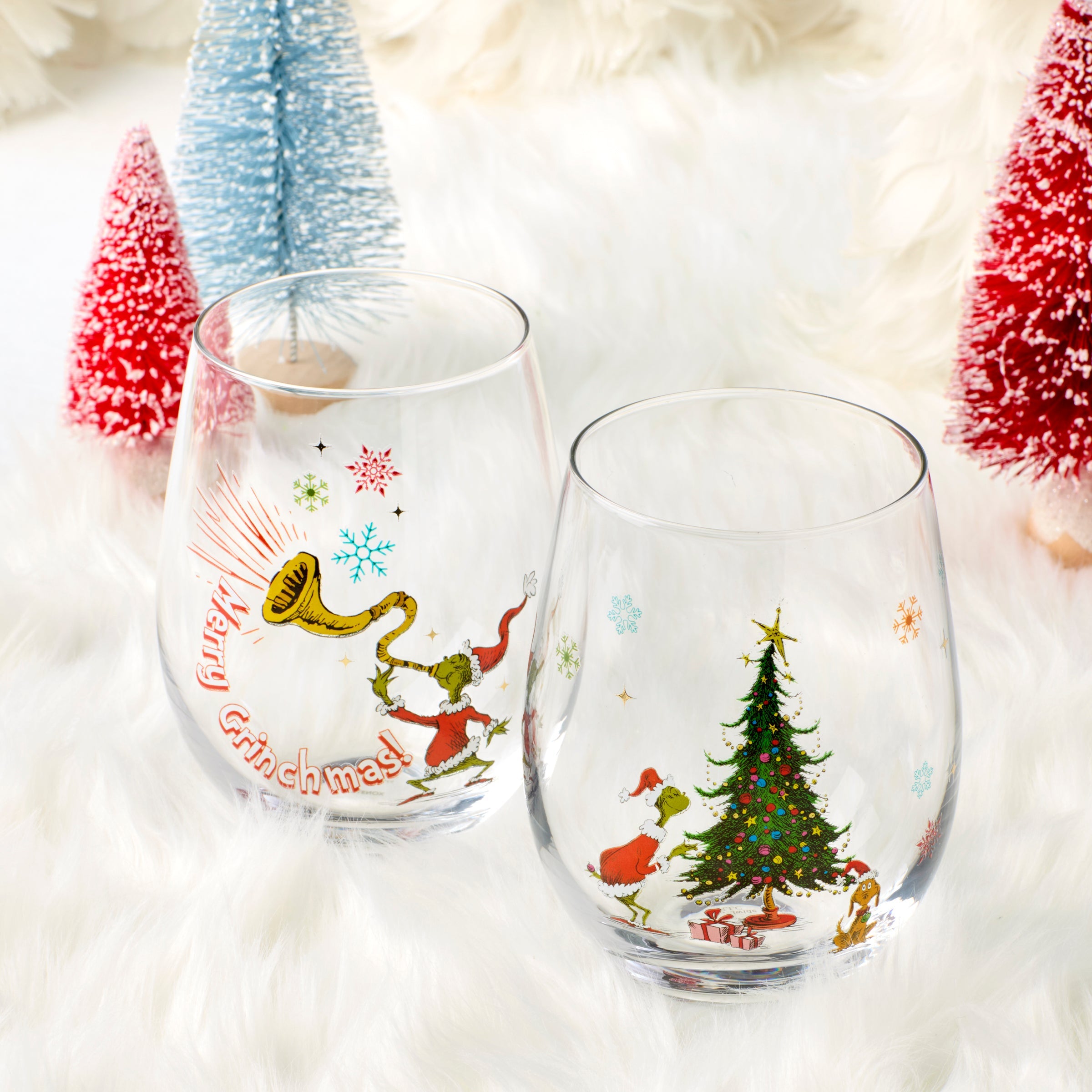 Merry Grinchmas Glass Tumblers - Set Of 4 - Image 3