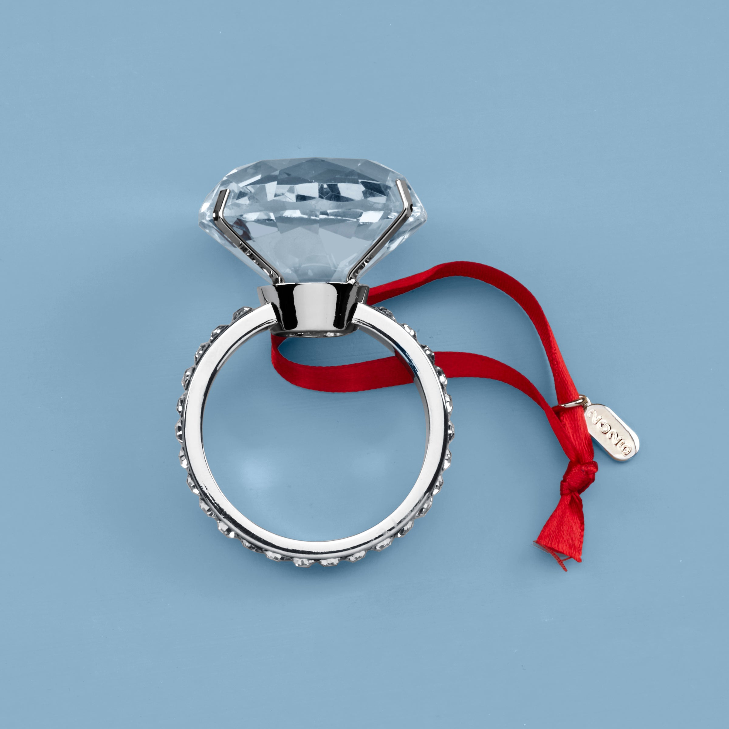 2025 Engagement Ring Metal Ornament - Image 2