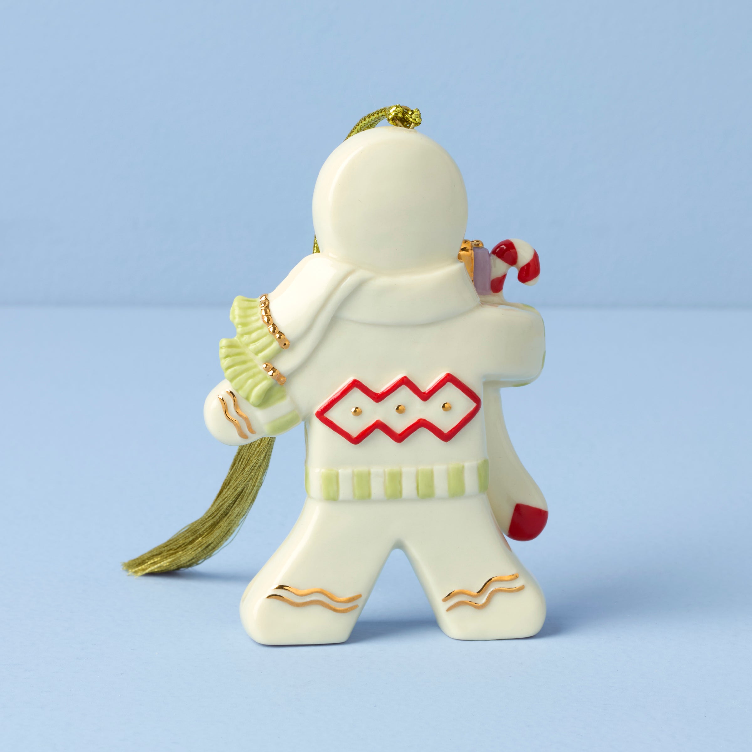 2025 Gingerbread With Stocking Ornament - Image 2
