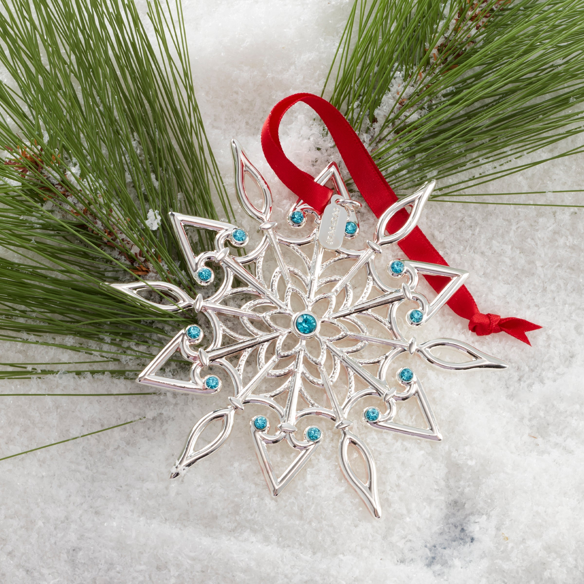 2025 Snow Majesty Silverplate Ornament - Image 2