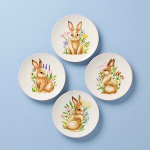 Bunny Accent Plates - Set of 4