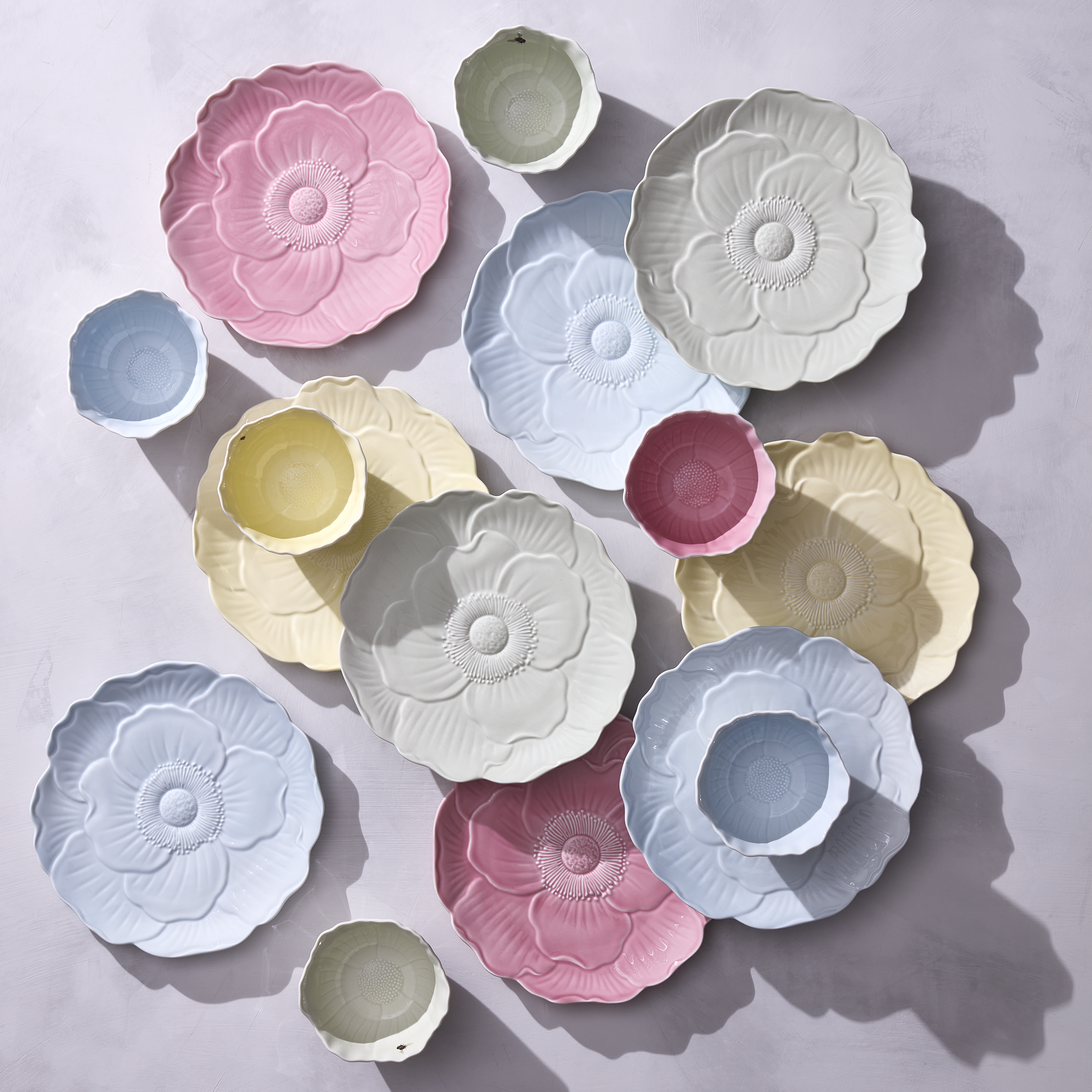 Butterfly Meadow Floral Pink Accent Plates - Set of 4 - Image 5