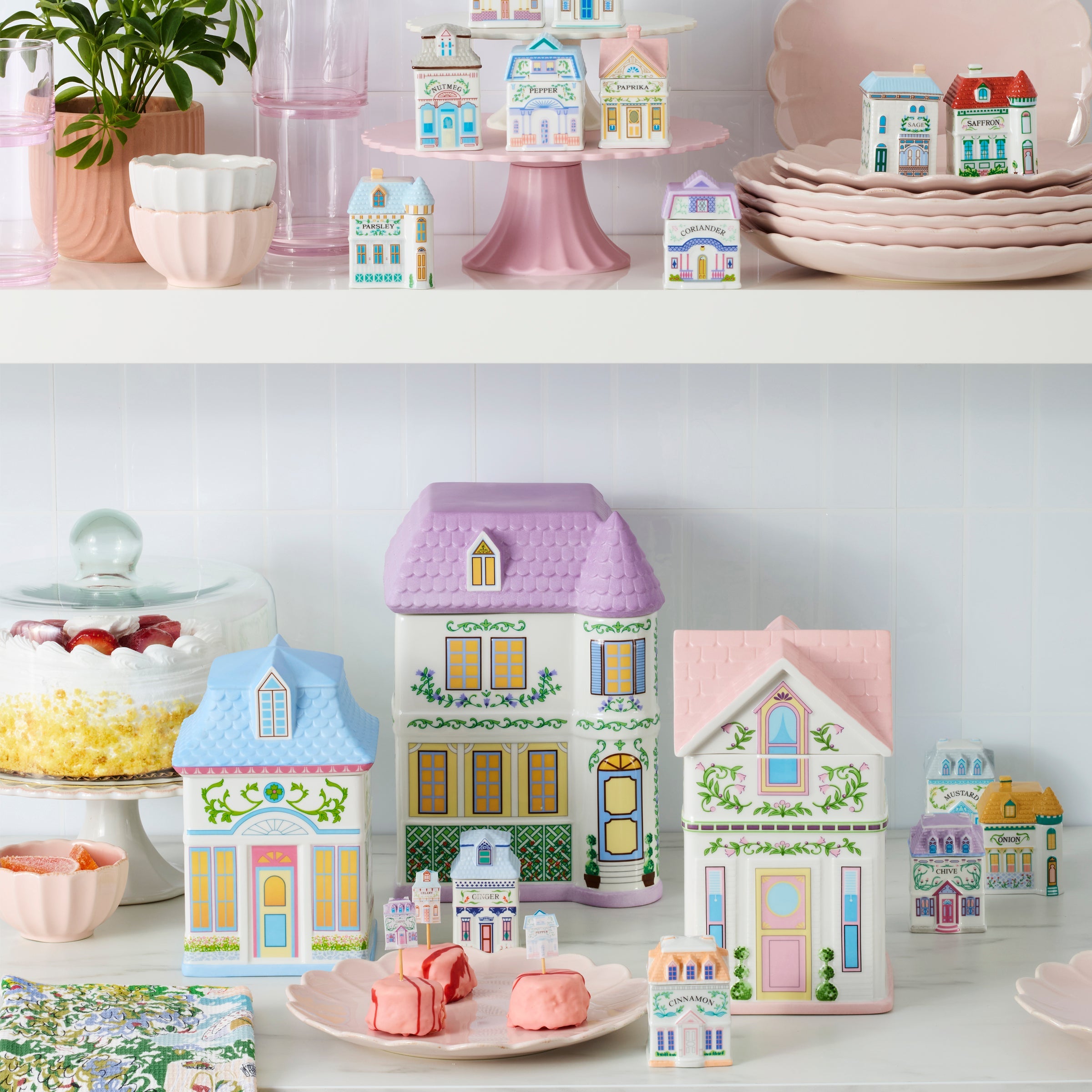 Lenox Village House Canisters - Set Of 3 - Image 4