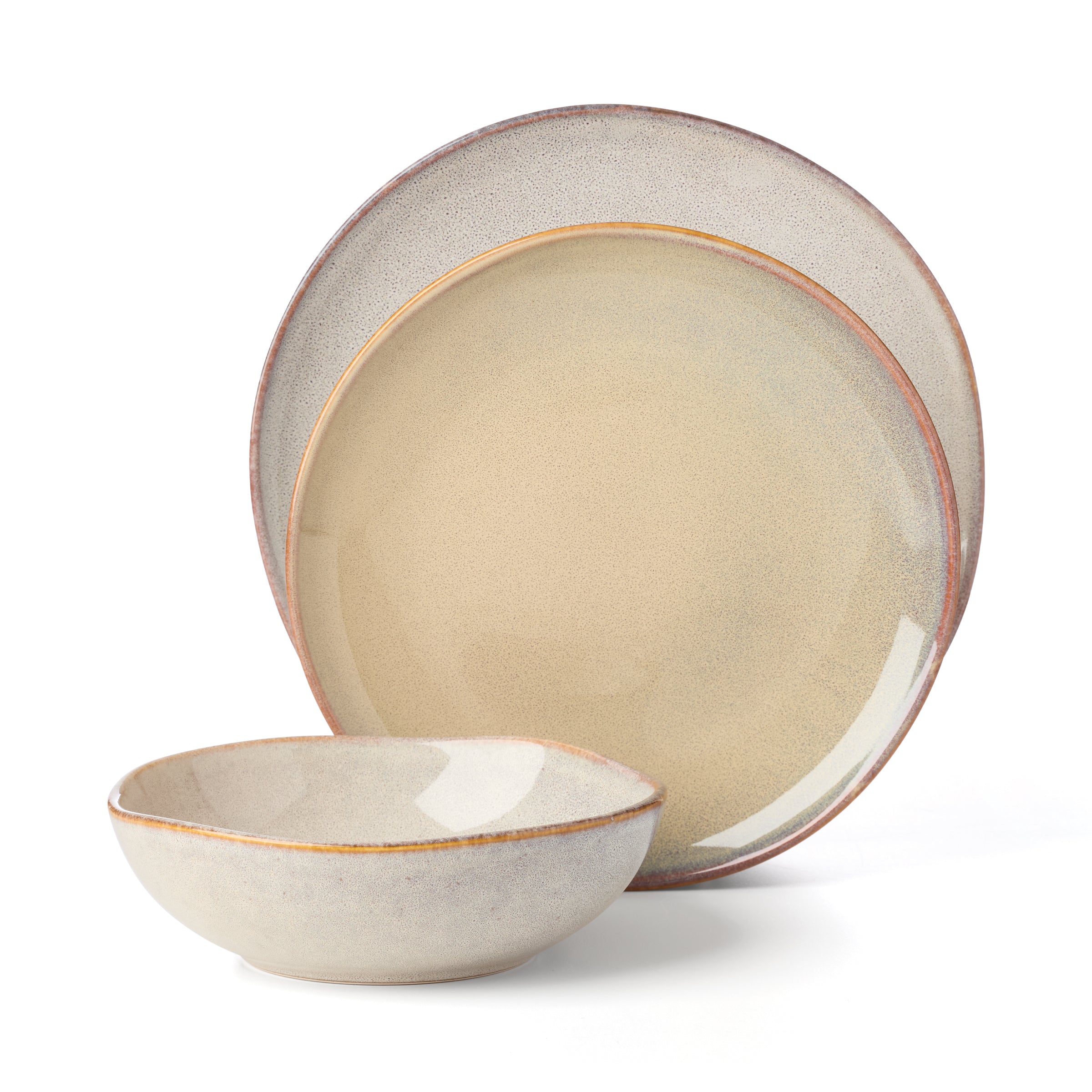 Organic Shades Oatmeal 12-Piece Dinnerware Set - Image 6
