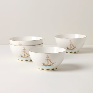 British Colonial Tradewind Rice Bowls - Set of 4