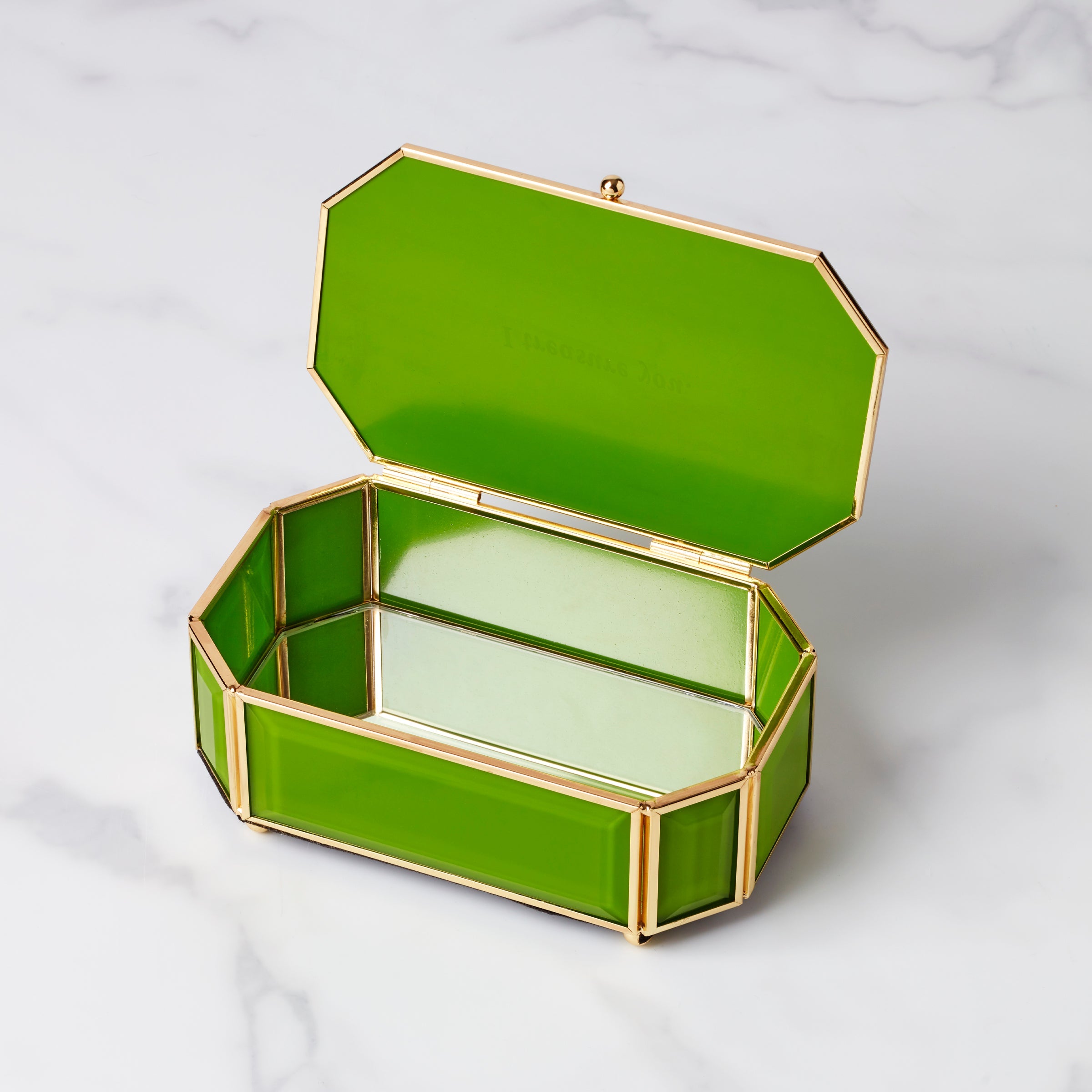 I Treasure You Green Jewelry Box - Image 2