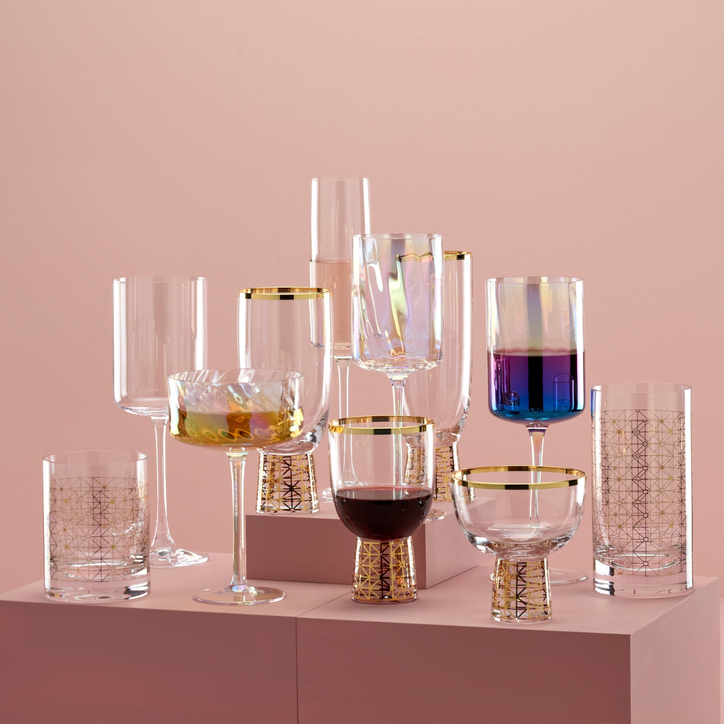 Tuscany Classics Gold Frost Coupe Glasses - Set Of 4 - Image 5