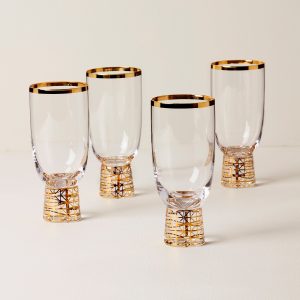 Tuscany Classics Gold Frost All- Purpose Glasses - Set Of 4