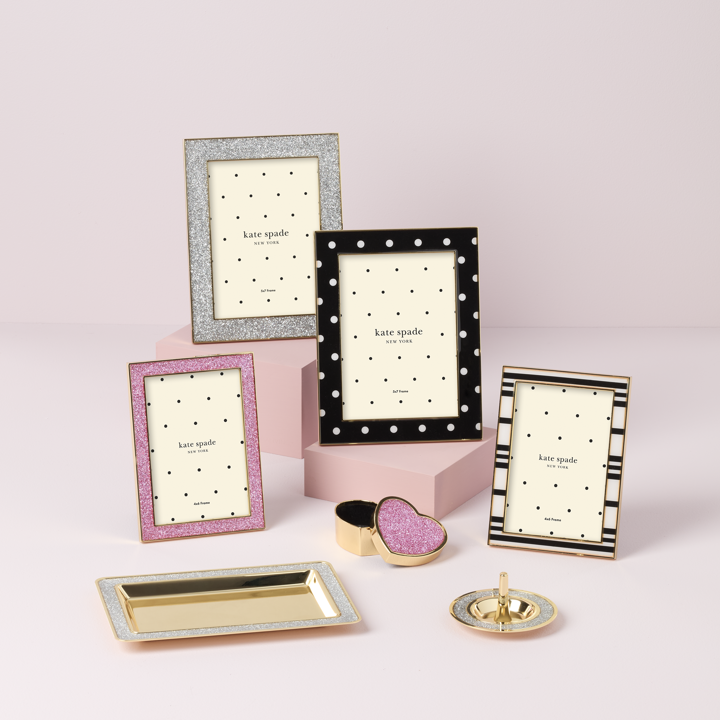 Sitting Pretty Silver Glitter Catch All Tray - Image 2