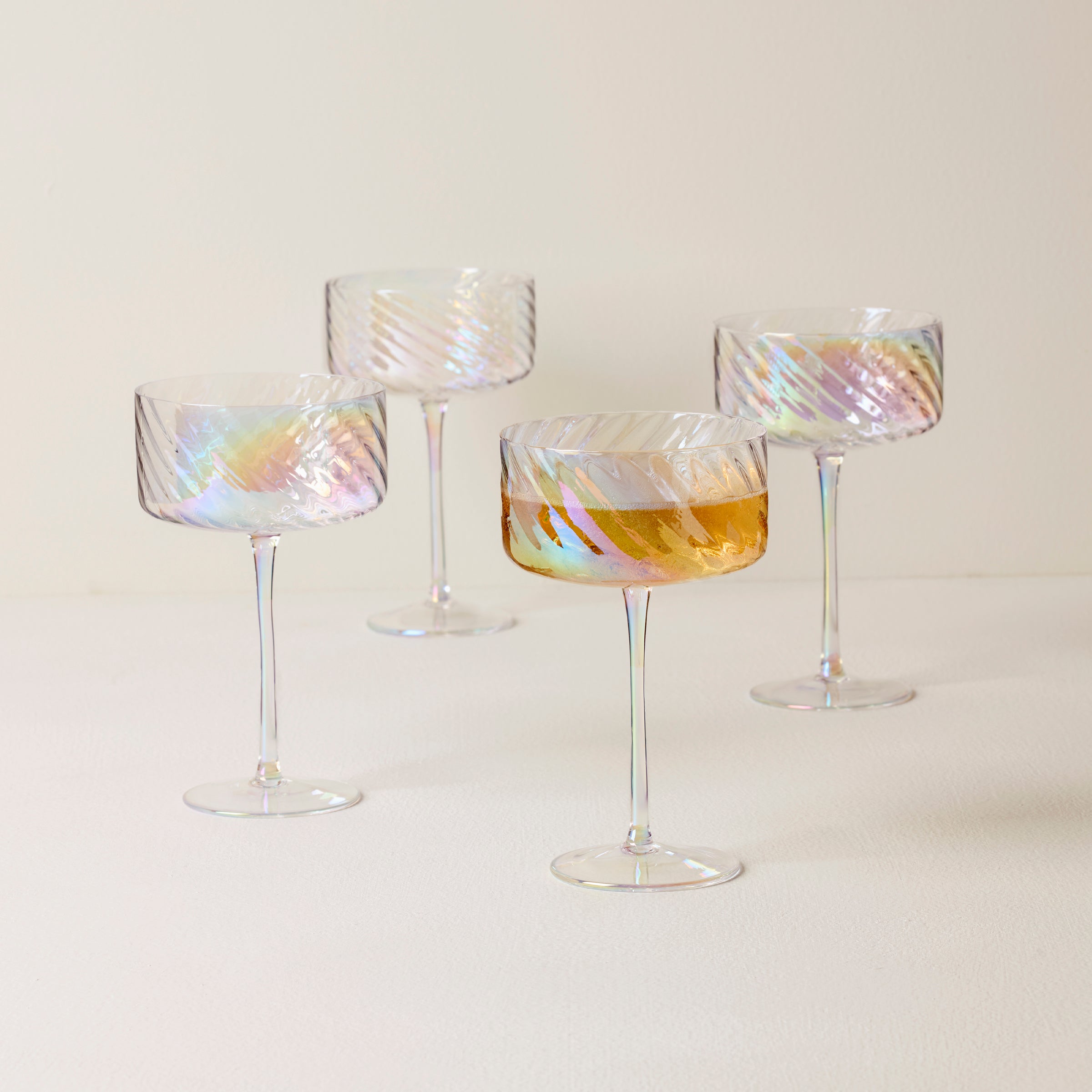 Tuscany Classics Iridescent Coupe Glasses - Set Of 4 - Image 2