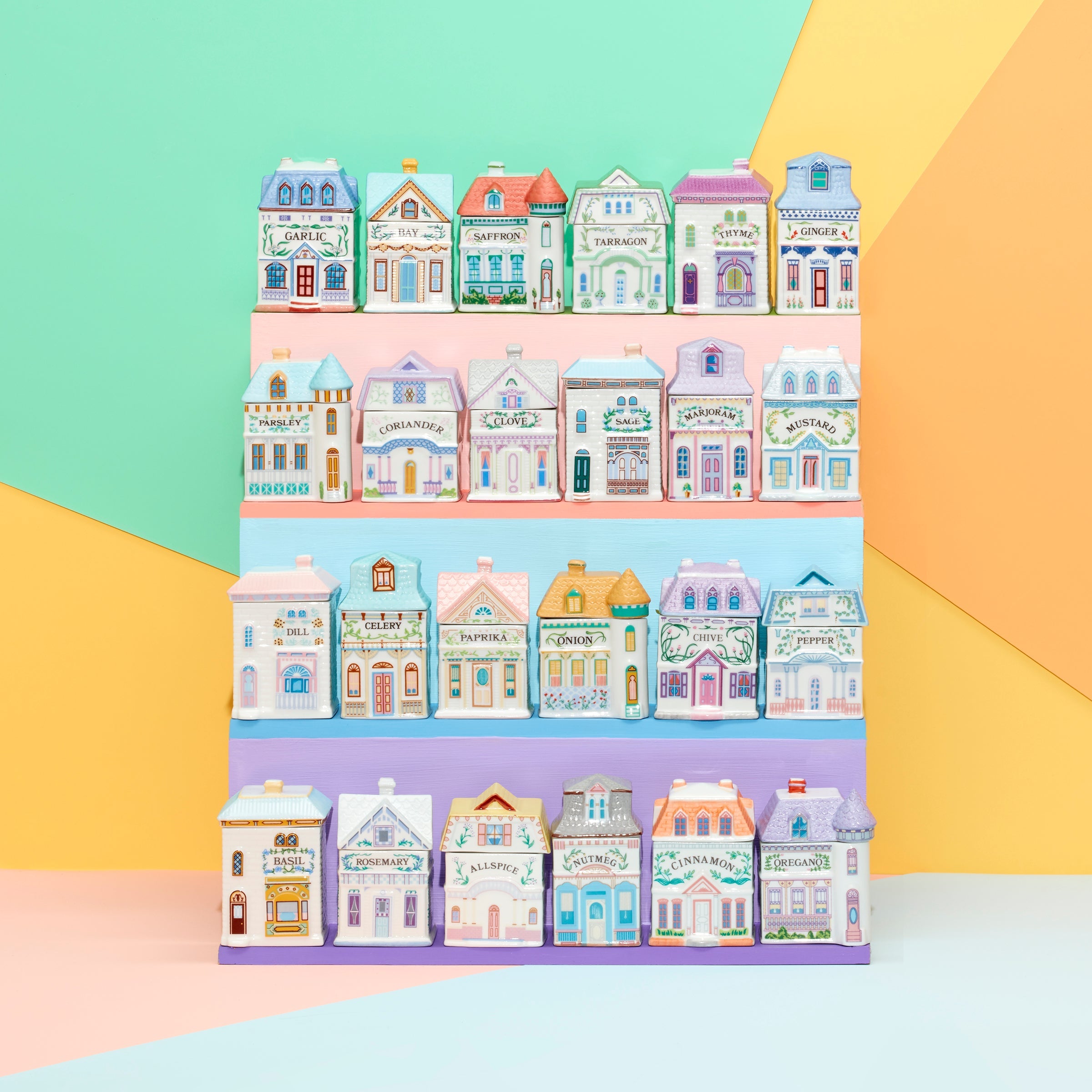 Lenox Spice Village 6-Piece Spice Jar Set - Gourmet Way - Image 4