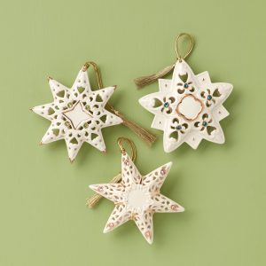 Pierced Star Ornaments - Set Of 3