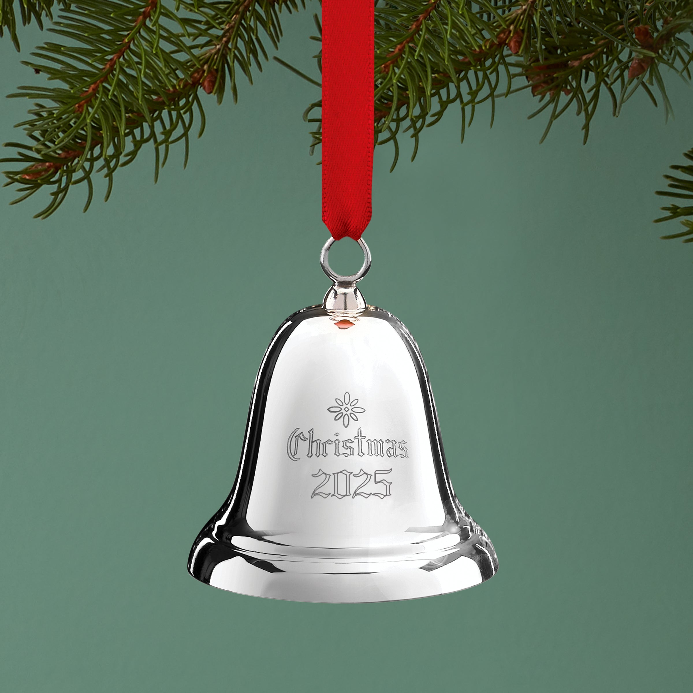 2025 Annual Christmas Bell Sterling Silver Ornament - Image 3