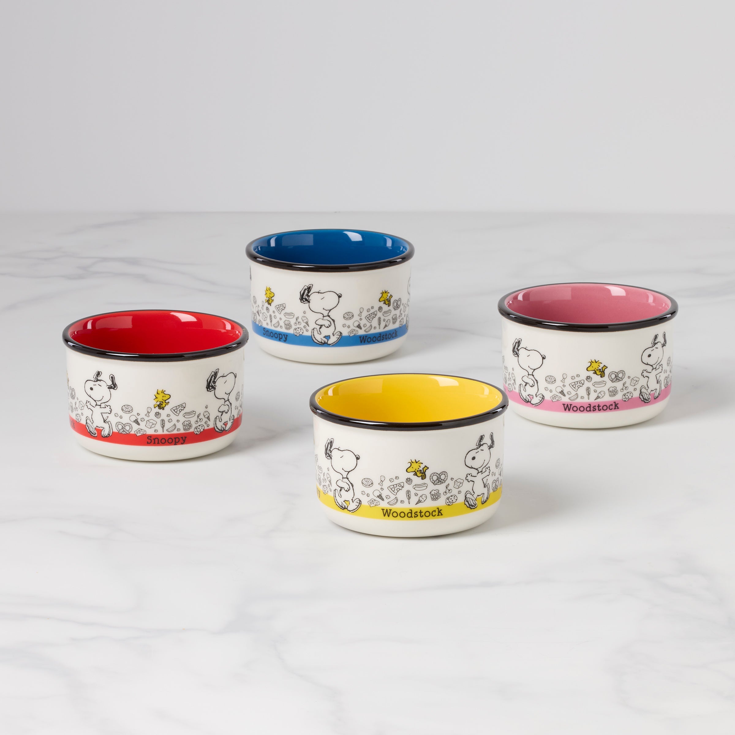 Chef Snoopy Snack Bowls - Set Of 4