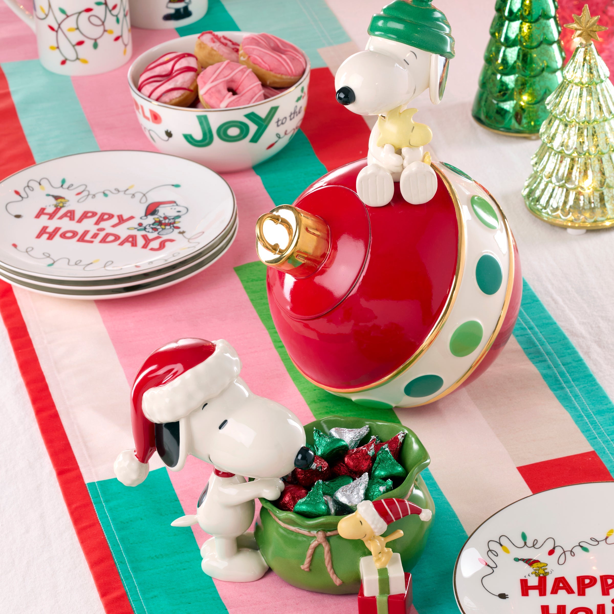 Snoopy Christmas Santa Sack Candy Bowl - Image 5