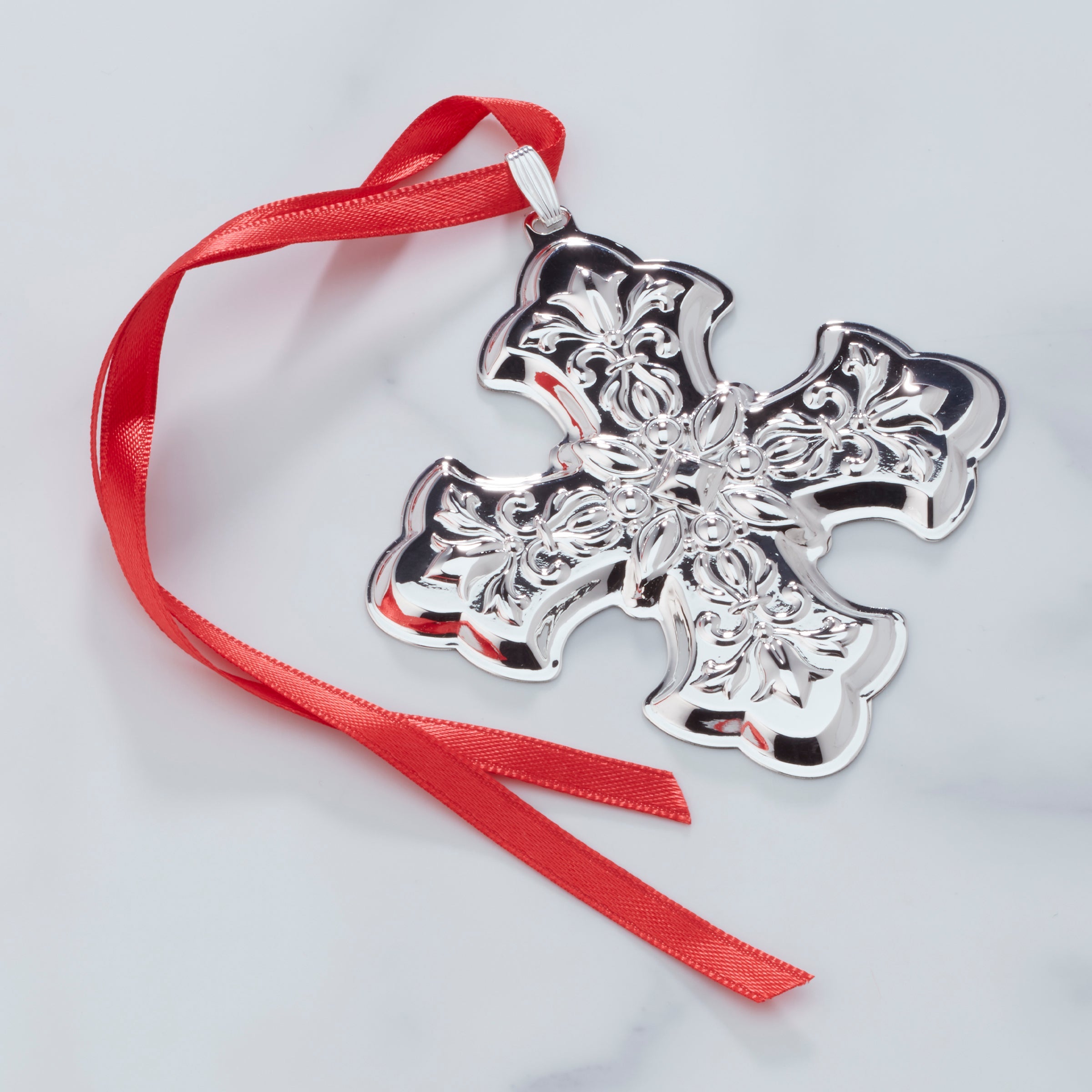 2025 Annual Christmas Cross Sterling Ornament