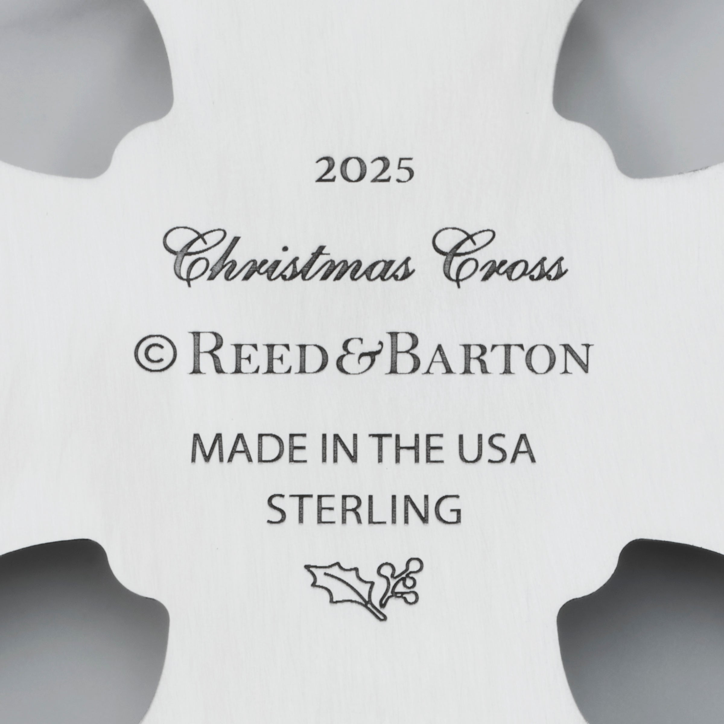 2025 Annual Christmas Cross Sterling Ornament - Image 5