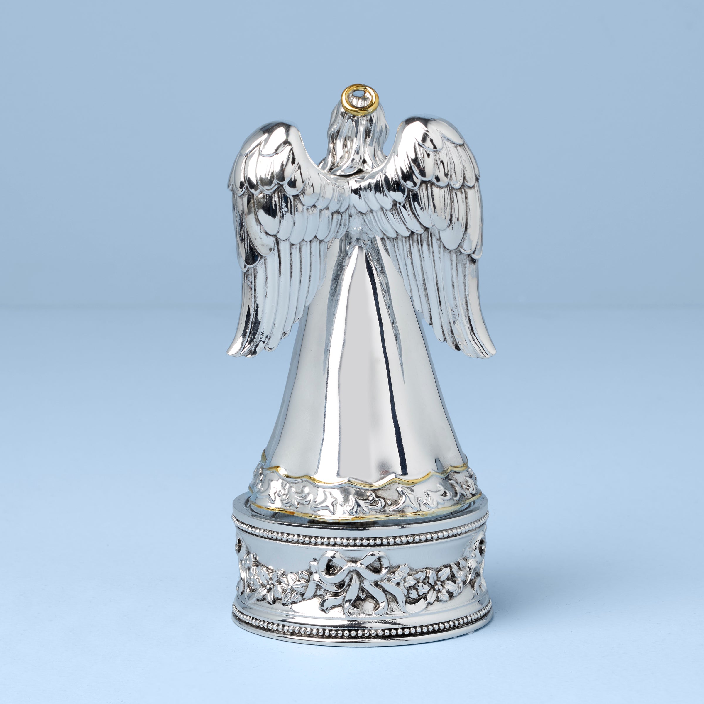 Vintage Musical Angel Silverplate Figurine - Image 2