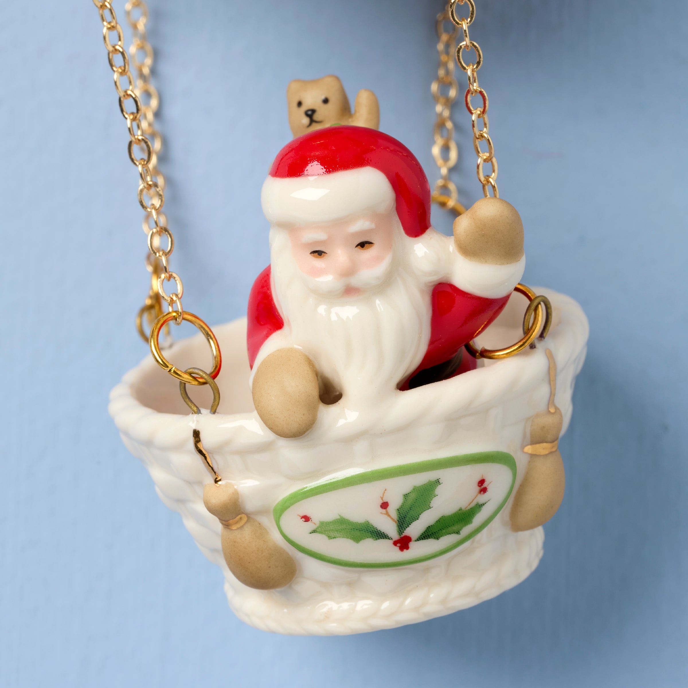 Christmas Hot Air Balloon Ornament - Image 2
