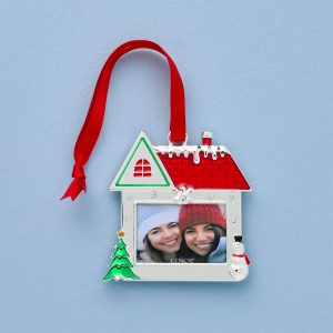 House Frame Silverplate Ornament