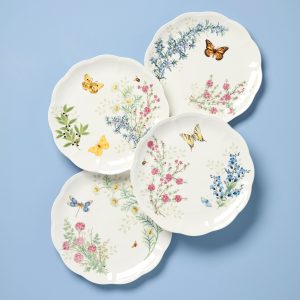 Butterfly Meadow Herbs Dinner Plates - Set of 4